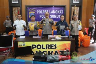 Awal Tahun, Polres Langkat Ungkap 55 Kasus Kriminal dengan 70 Tersangka